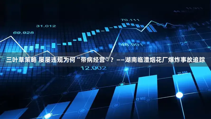 三叶草策略 屡屡违规为何“带病经营”？——湖南临澧烟花厂爆炸事故追踪